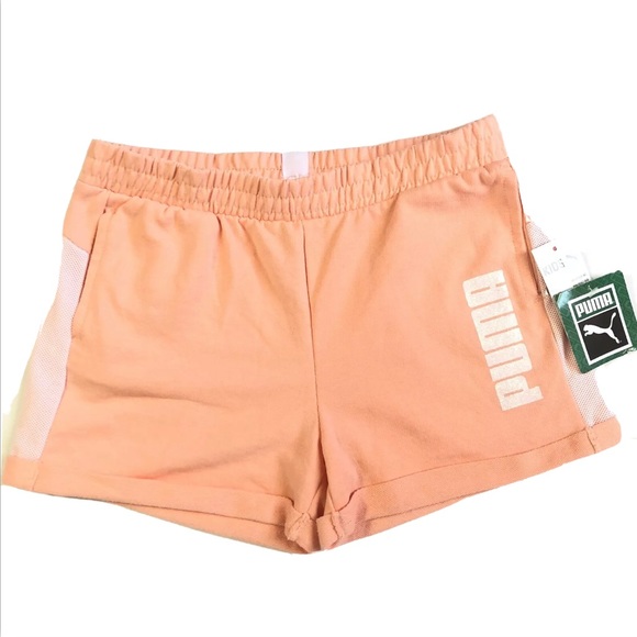 Puma Girls Shorts Plank French Terry - Picture 1 of 4